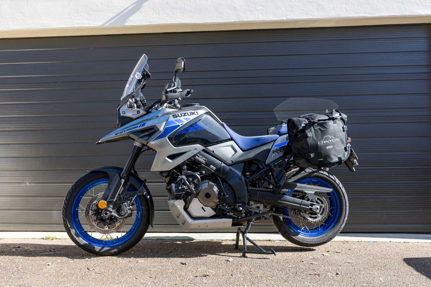 Givi Canyon Bags on the BRM Suzuki DL1050X
