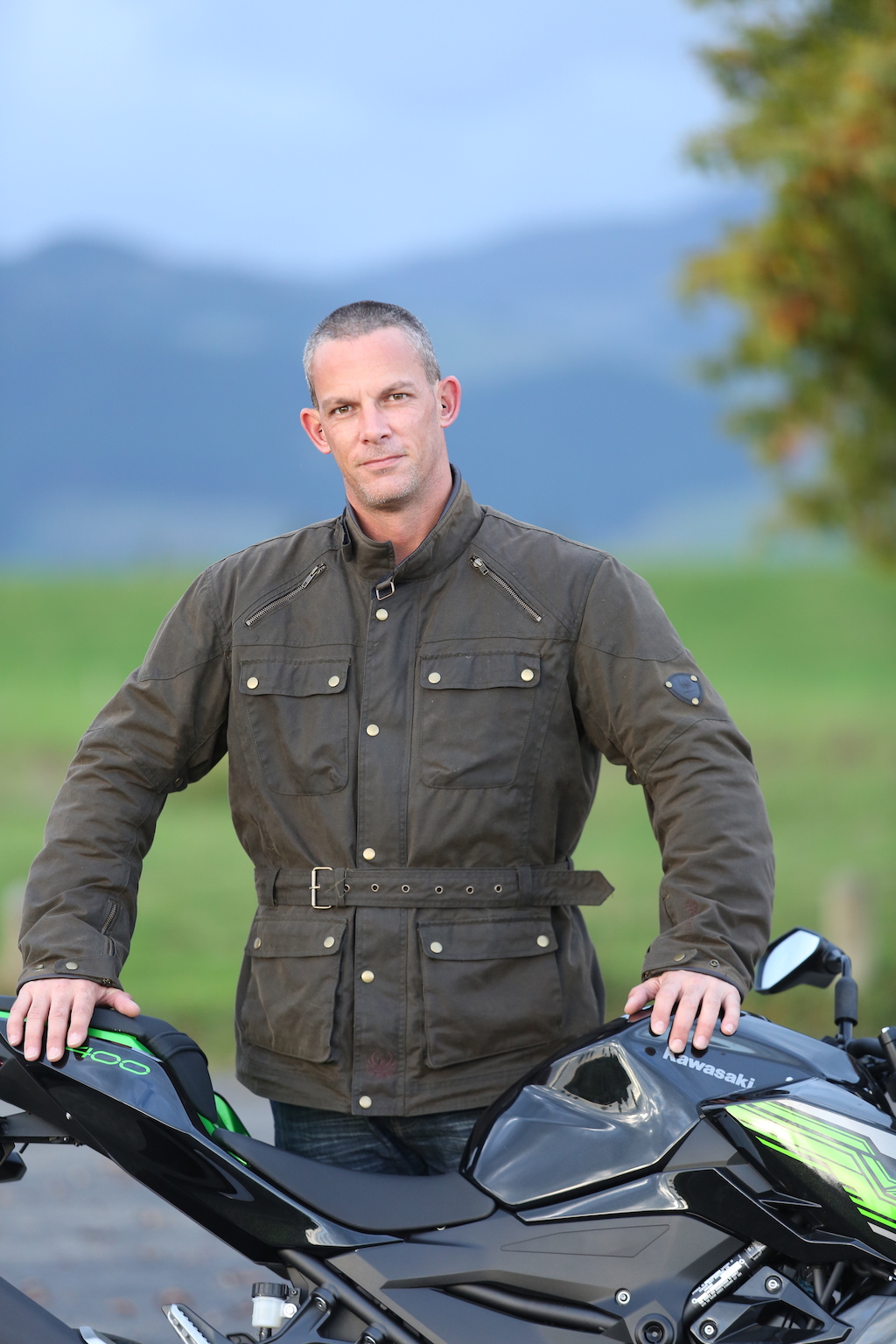 merlin wax cotton motorcycle jacket