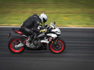 Aprilia RS457 track test