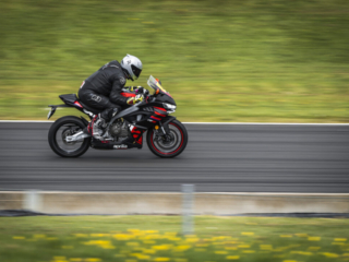 Aprilia RS457 track test