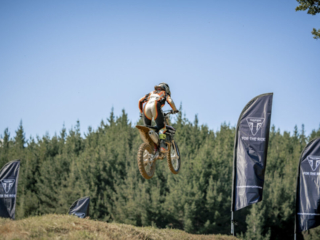 Triumph TF250X motocross bike review jump