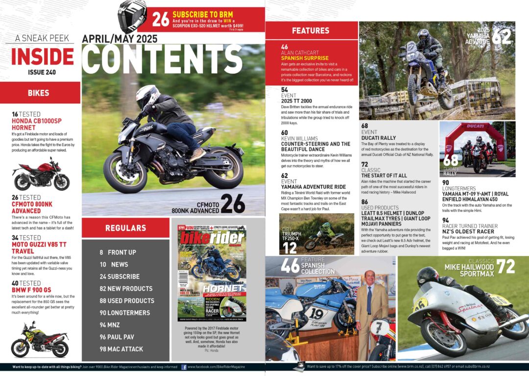 Bike Rider Magazine content NZ