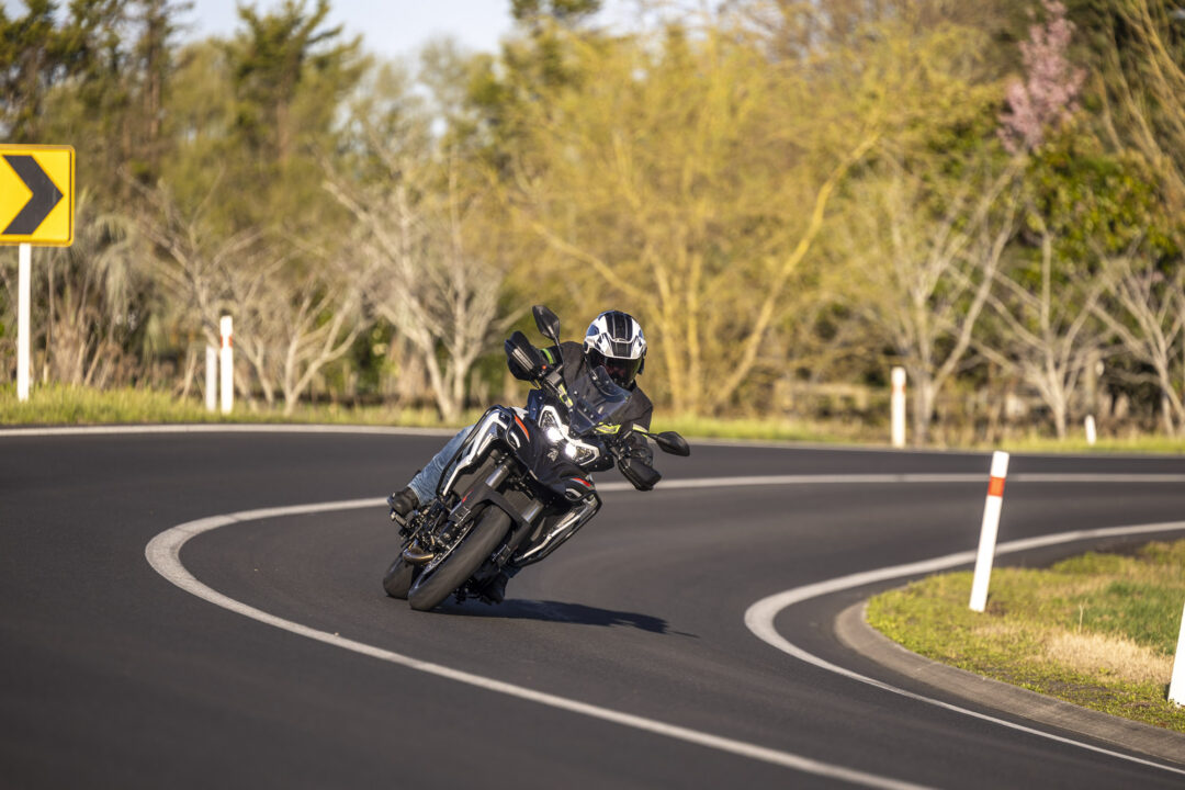 Benelli TRK702 road action