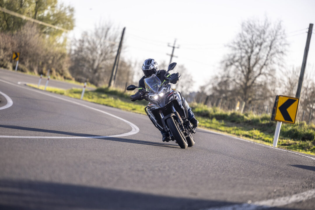 Benelli TRK702 road action
