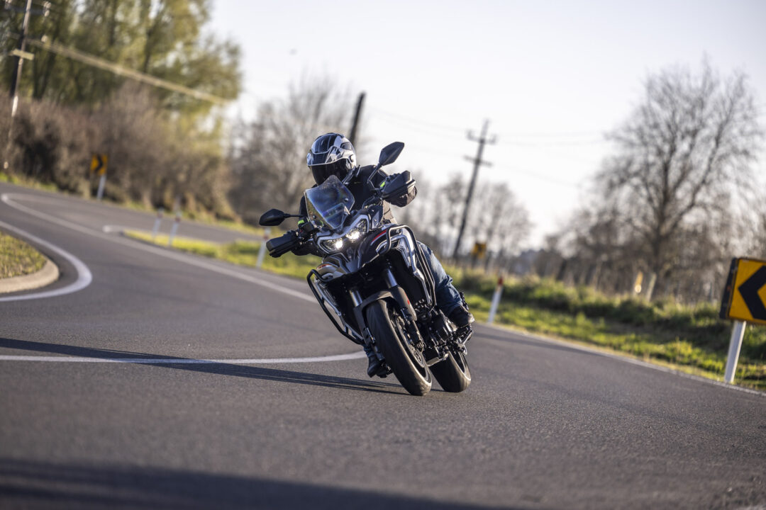 Benelli TRK702 road action