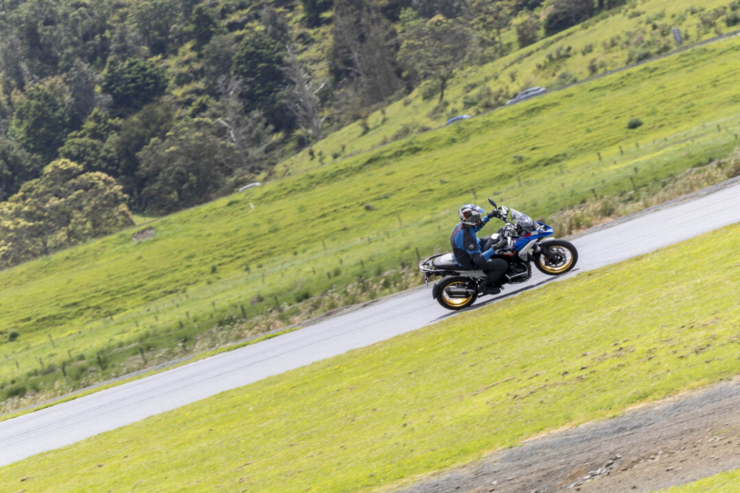 Passmaster Trackbased Training Hampton Downs adventure bike on track