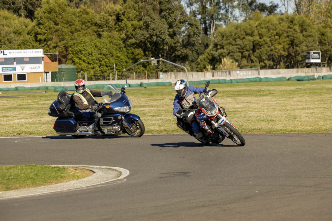 Road Safe motorcycle training, Hamilton kart track, Waipa District Council, Waikato District Council and Hamilton City Council, Goldwing track