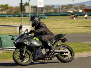 Road Safe motorcycle training, Hamilton kart track, Waipa District Council, Waikato District Council and Hamilton City Council, Ninja 300 track
