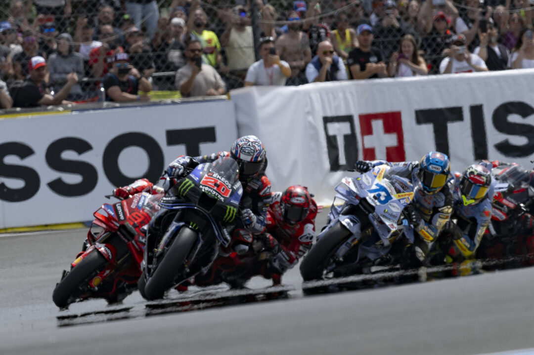 Fabio leading Le Mans MotoGP