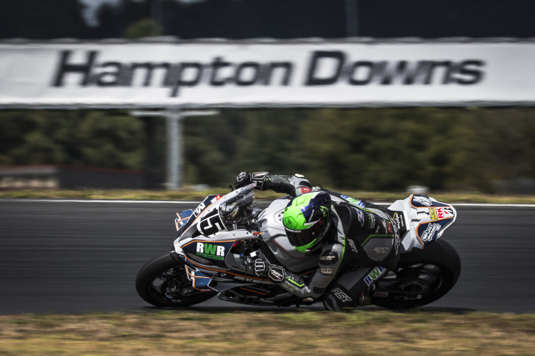 Rogan Chandeler in action on the Bridgestone Tyre