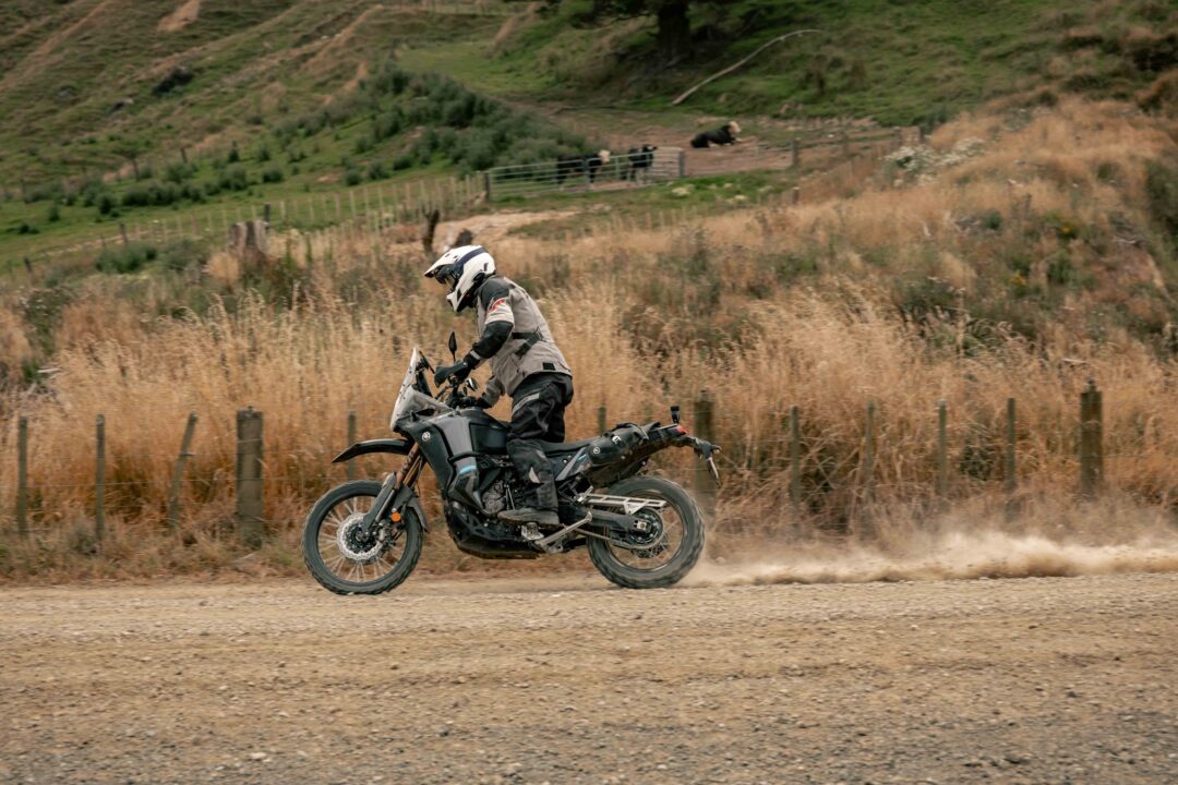 Leatt 8.5 Adventure Helmet review on Yamaha Tenere World Raid in NZ on gravel