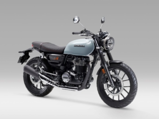 25YM Honda GB350S grey with brown saddle 3/4