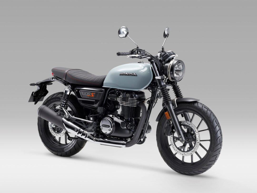 25YM Honda GB350S grey with brown saddle 3/4