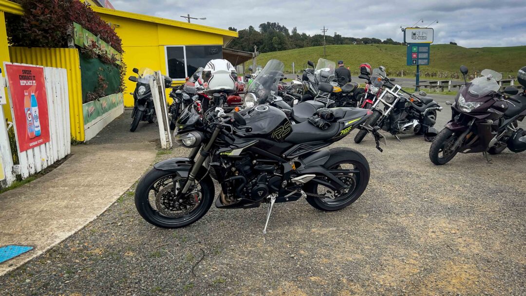 Triumph Street Triple 765RS in the Waikato of NZ