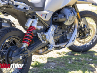 Moto Guzzi V85TT Travel rear suspension and swingarm BRM NZ