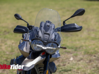 Moto Guzzi V85TT Travel DRL headlight and screen BRM NZ