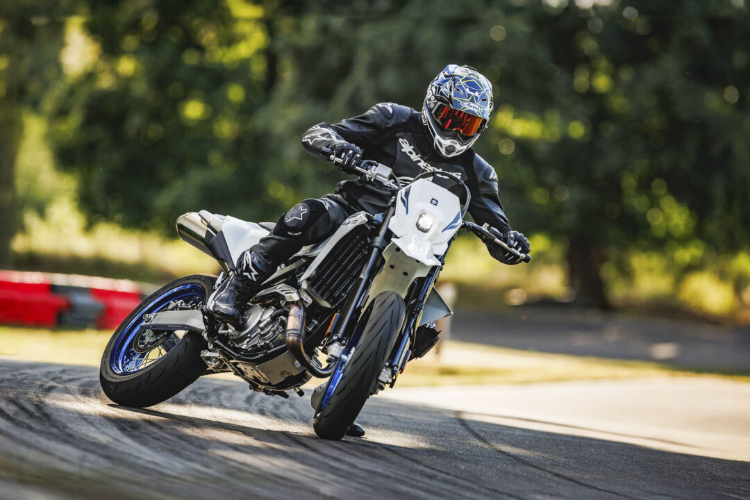 2025 Suzuki DR-Z4SM action slide