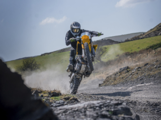 2025 Suzuki DR-Z4S action trail wheelie