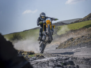 2025 Suzuki DR-Z4S action trail wheelie