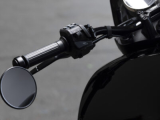 BSA Bantam 350 control and bar-end mirror