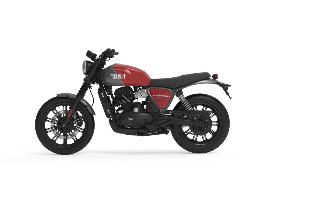 BSA Bantam 350 red studio