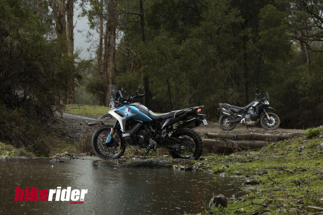 CFMoto 800MT-X off-road review static green and black