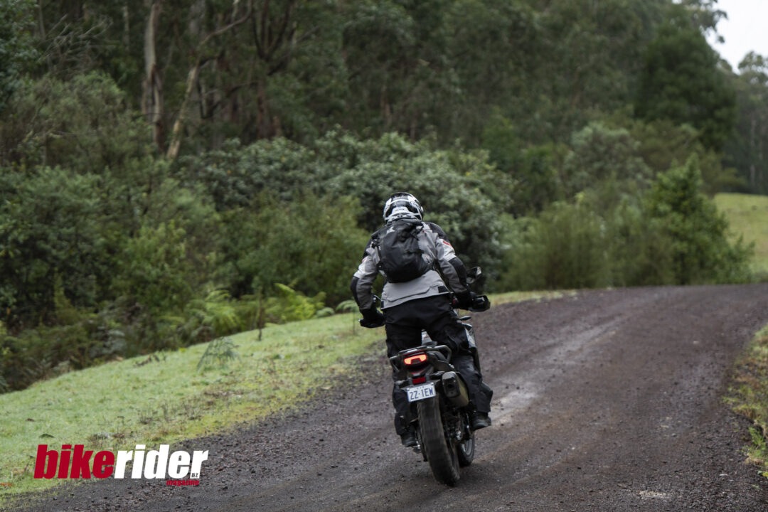 CFMoto 800MT-X off-road review gravel action slide