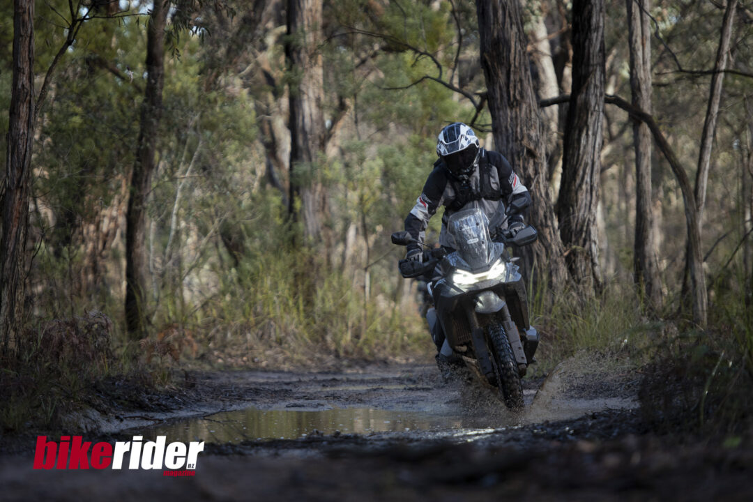CFMoto 800MT-X off-road review mud puddle