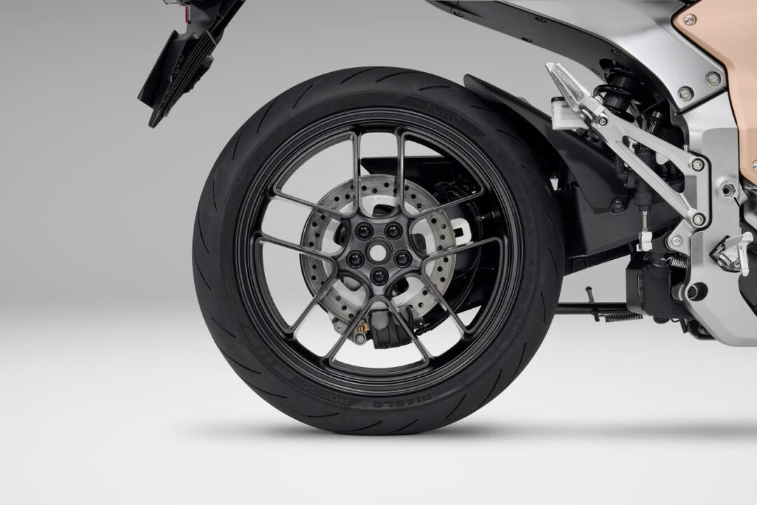 Honda WN7 EV electric motorcycle wheel rear