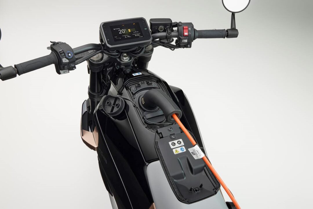 Honda WN7 EV electric motorcycle plug