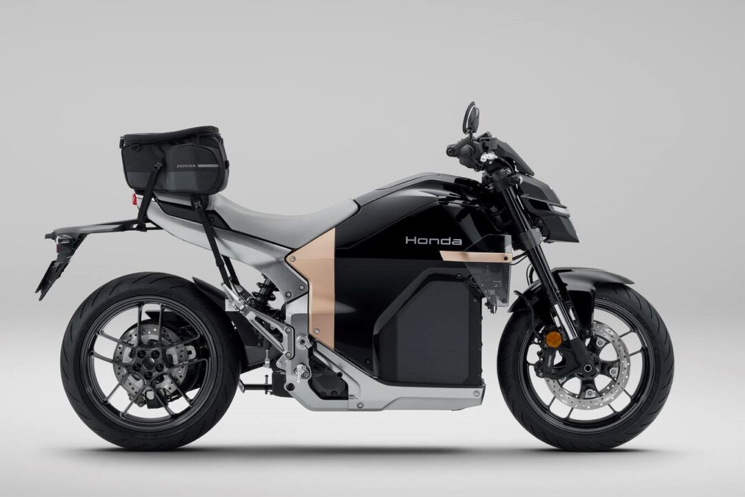 Honda WN7 EV electric motorcycle luggage