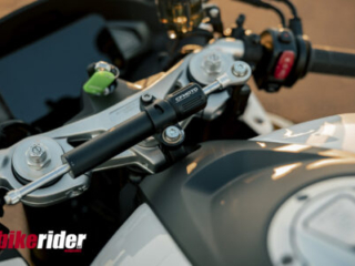 CFMoto 675SR-S review steering damper