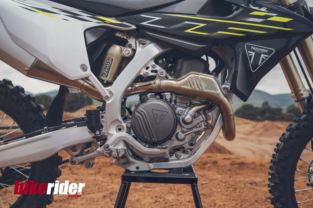 Triumph dirt bike TF450X exhaust engine