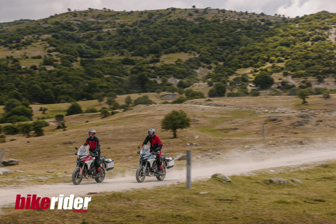 2026 Ducati Multistrada V4 Rally red and green action