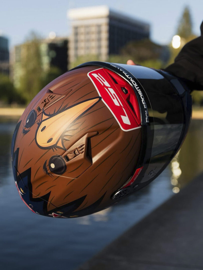 Cormac Buchanan racing Moto3 LS2 helmet Kiwi NZ