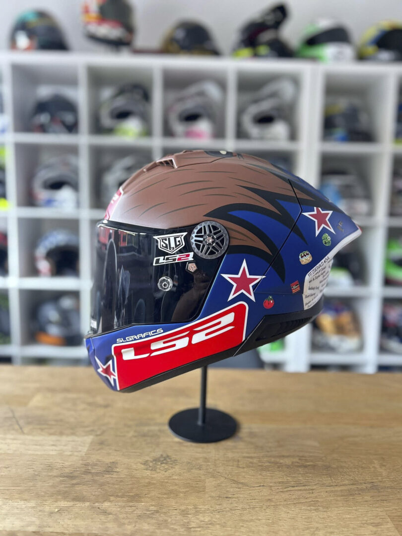 Cormac Buchanan racing Moto3 LS2 helmet Kiwi NZ