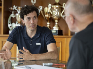 Alan Cathcart with new MV Agusta boss