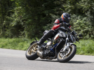 Alan Cathcart riding the MV Agusta Brutale prototype