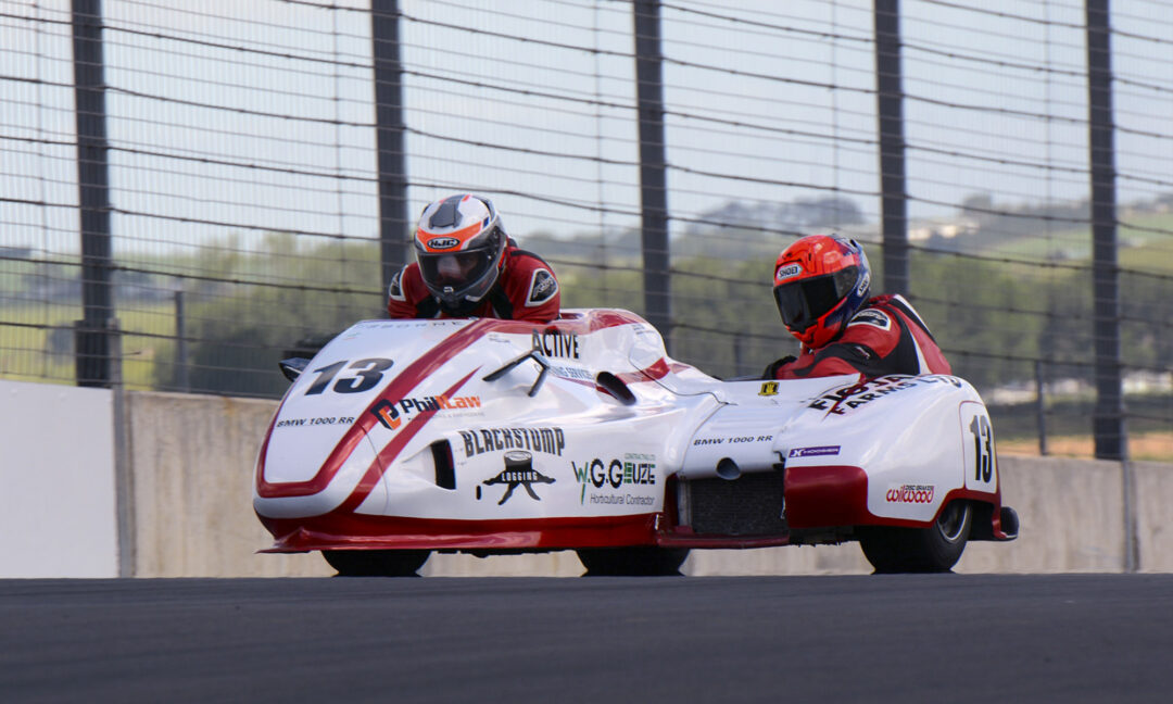 Auckland Motorcycle Club AMCC And 3 Hampton Downs Sidecar Phillip Law &amp; Angus Ravenwood