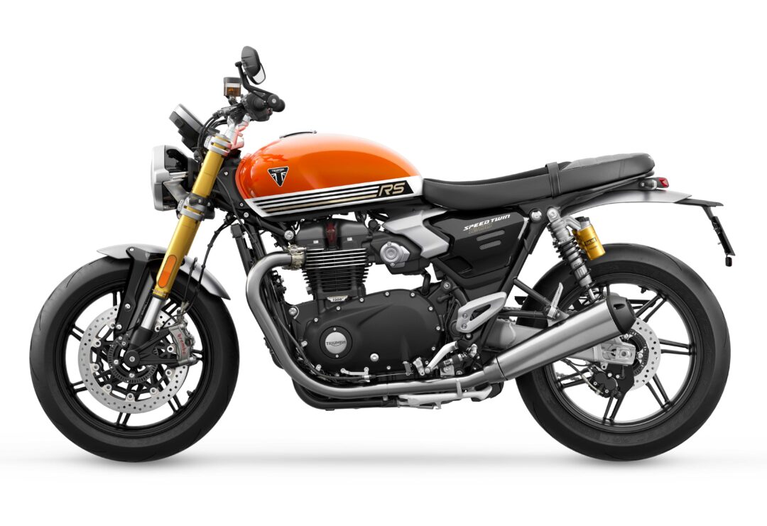 Triumph Speed Twin 1200 RS review NZ road action corner