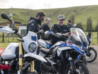 BMW riders checking out the new models on the BMW GS Rallye New Zealand