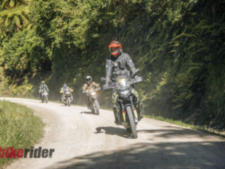 BMW GS Rallye riders tackling gravel roads in the Rangitikei region F900GS