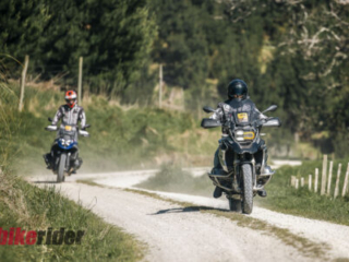 BMW GS Rallye riders tackling gravel roads in the Rangitikei region R 1250 GS