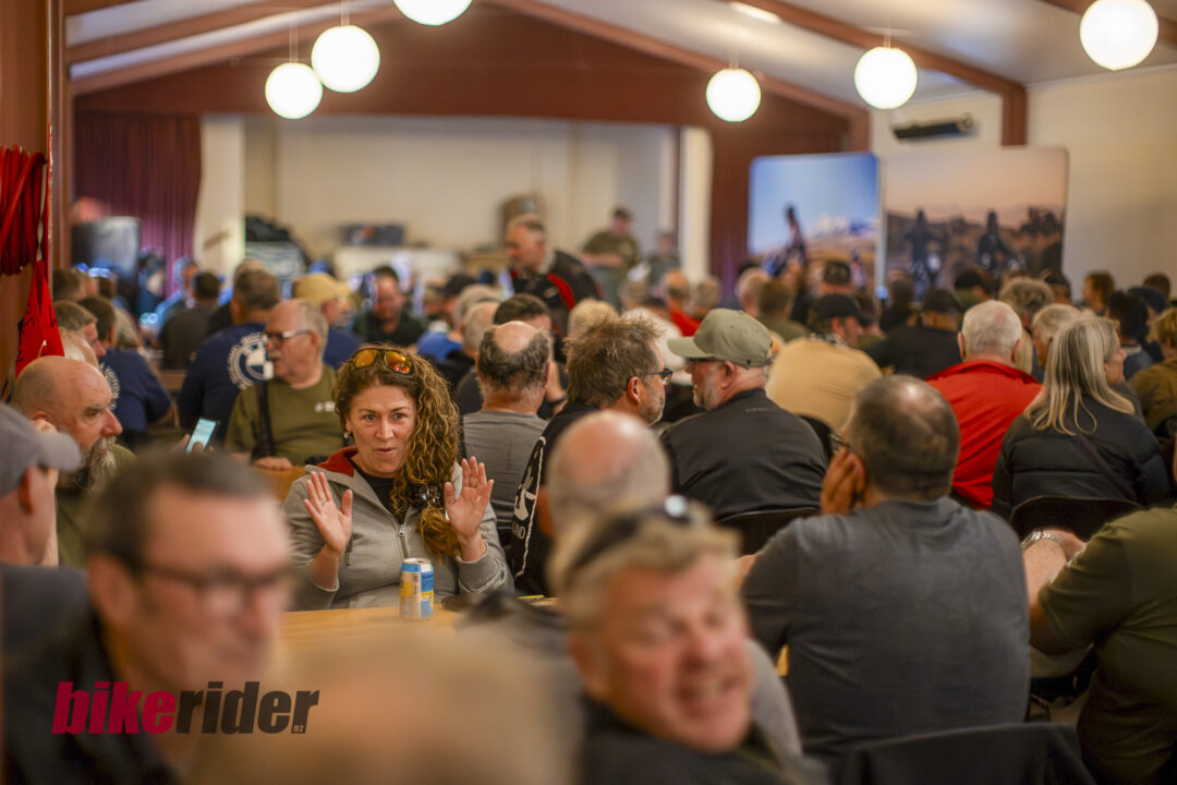BMW Rallye attendees at the Kai Iwi Beach Holiday Park during BMW GS Rallye