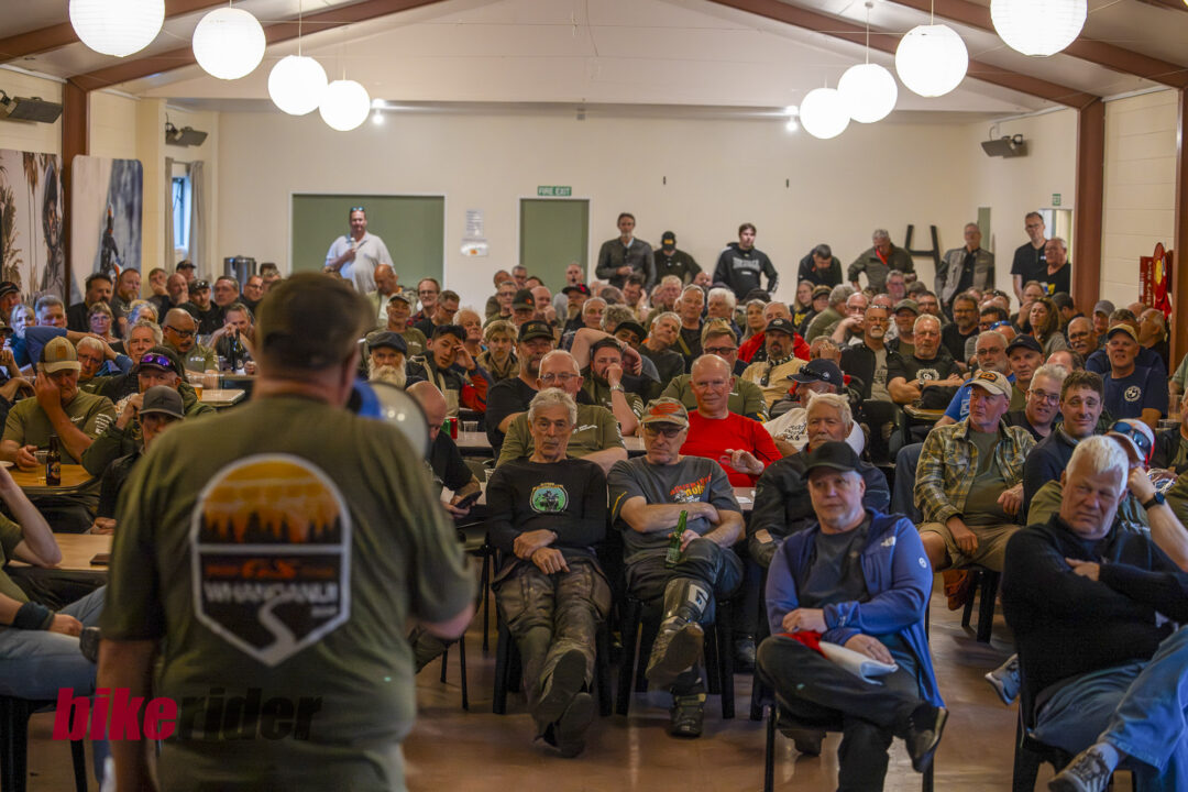 BMW Rallye attendees at the Kai Iwi Beach Holiday Park during BMW GS Rallye