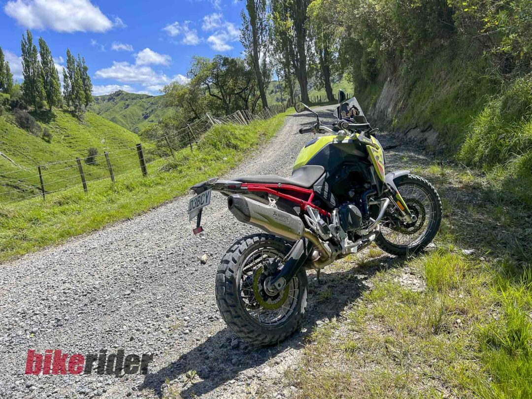 BMW F 900 GS on the gravel at the BMW GS Rallye