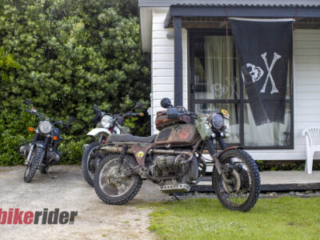 Classic air-cooled BMW GS at the Rallye