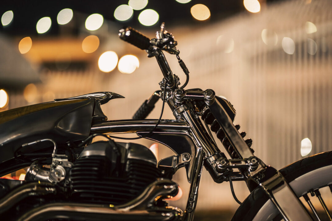 Royal Enfield VITA custom bike, two 650 twin engines