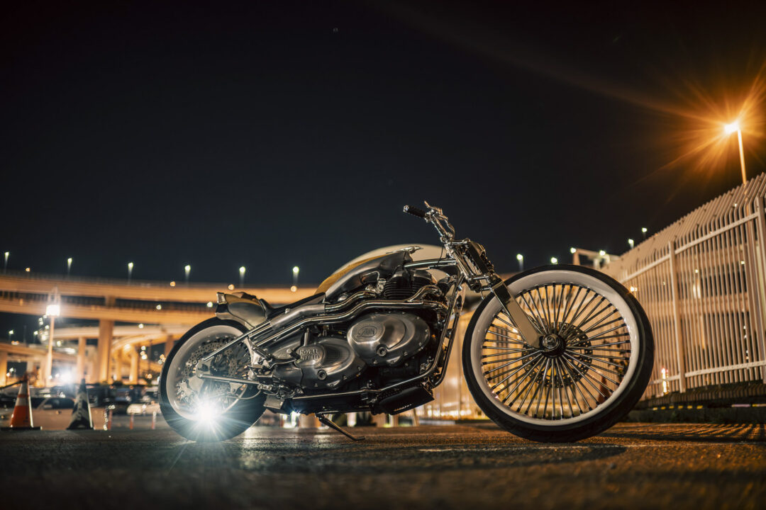 Royal Enfield VITA custom bike, two 650 twin engines