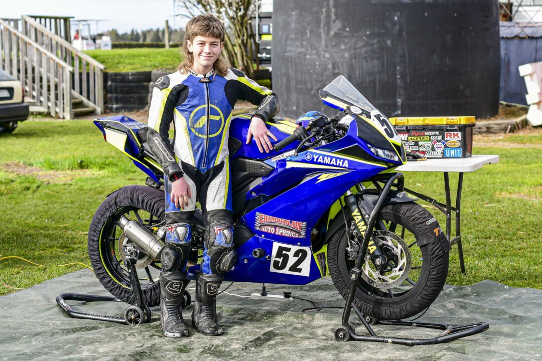 Ryder Chamberlain is a big chance in the Supersport 150 Class